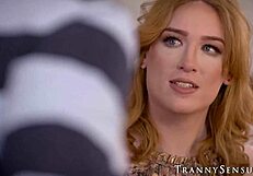 old hottie pierces shemale erica cherry's butt with his dick