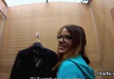 Glamorous czech girl teased mall stripped hardcore POV nailed