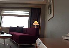 Secret tall busty japanese college girl model audition in miniskirt