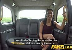 Peachy Ebony Kira Noir's Ass Creampied in Fake Taxi Quickie Fuck