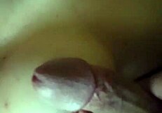 Masturbating Couple Cums Hard On Her Tits