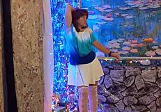 Hotwife Steffi dances huge pussy lips in lingerie promo