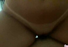 marido pounds esposa's tight pink pussy bareback creampie explosion inside