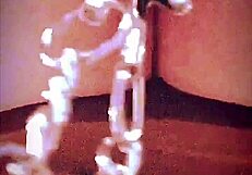 Weights Stretch Her Massive Pink Pussy Lips Wide