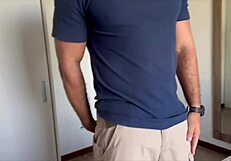 naughty mature brazilian fingers her fat tits and slaps curves