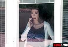 step granny catches perv grandson spying on her big tits