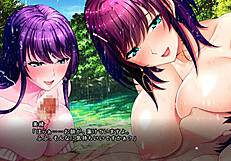 Nureru Kotou Shizuku And Mio Titty Fuck In Wild Group Threesome!