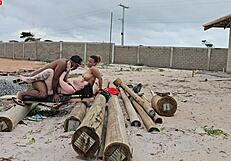 Carpinteiro gets paid with fat asses from brazilian bbw bosses 😈🍑