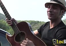 brunette teases her tight ass for hungry cock entry