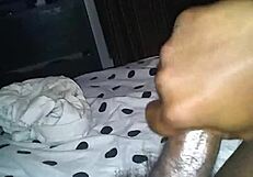 Solo Dude Jerks Massive Black Monster Cock Hard