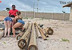 Carpinteiro gets paid with fat asses from brazilian bbw bosses 😈🍑