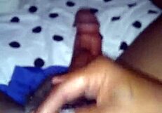 Solo Dude Jerks Massive Black Monster Cock Hard