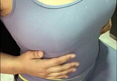 big ass teacher mommy stuffs student's cock deep in her huge tits pussy pound