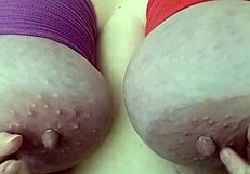 Bondage Clamps Big Natural Tits Nipples to Busty Orgasm Bustyprimalxxx