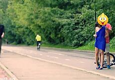 yo jeny, hidden cam catches your public striptease heels flash