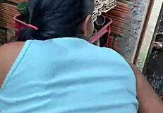 Neighbor's Huge Cock Waits at Door for Latina Big Ass Cowgirl Ride