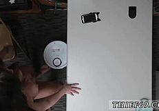 i'm the brunette cop gagged and choked hard by this petty thief