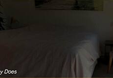 Wifey Models Sexy Lingerie Panties for Voyeur Hubby