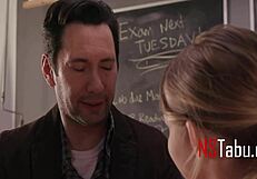 Tiny cheerleader fulfills teacher's classroom desk fantasy