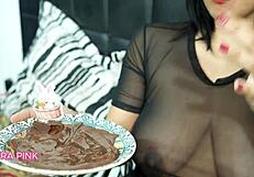 come taste my special easter treat brazilian bbw brunette big natural tits