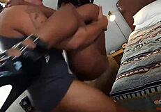 sexy petite babe craves ebony gangbang action at the hotel