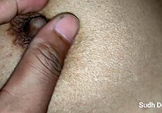 desi bhabhi fingers tight pussy while stroking hard desi cock