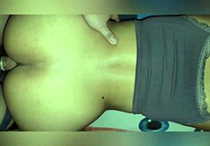 she told me turn up the tv so kids won't hear us on balcony