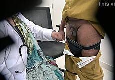 doctor stares shocked at my tiny 18+ cock in hospital