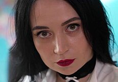 Ukrainian teen secretary bends for her first rough anal at work.