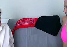 whoa this family's wild - stepson pounds my ass deep while his stepmom licks my pussy wet