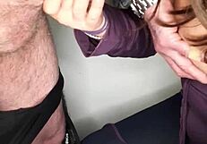 Godo blasts deep in her mouth and all over her tongue yum