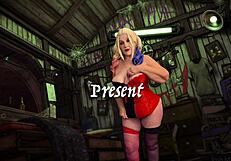 granny harley quinn's going wild with that rabbit toy dildo sticking it deep for a massive orgasm playtime explosion??!!