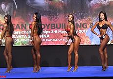hot euro bikini babe shows off her ass and tits at championships