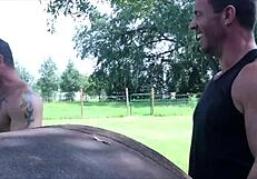 Stepdad catches cute tanned gf with small tits punishes her rough pussy fuck till swollen cumshot