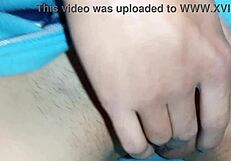 Stepsister and I grind pussies close-up in kitchen masturbating to loud wet orgasms together