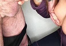 Godo blasts deep in her mouth and all over her tongue yum