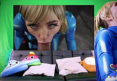 slutty blonde cosplay teen sucks and fucks monster cock rough in taboo hardcore