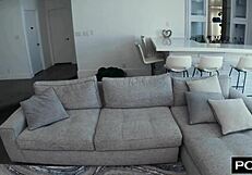 boyfriend creams mazy myers petite pussy after doggystyle riding