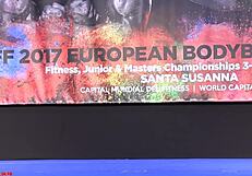 hot euro bikini babe shows off her ass and tits at championships