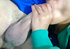 Stress Relief? Wife Blows Husband Deep in Secret