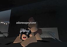Roblox slut adorexxpeytonn craves big black cock interracial pounding
