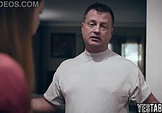 pregnant teen why let stepdad manipulate and pound your petite pussy hard?