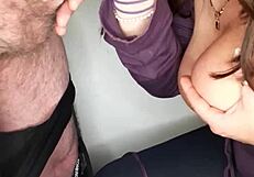 Godo blasts deep in her mouth and all over her tongue yum