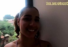 wow, gaby jimenez gulps down my huge cock and swallows every drop!