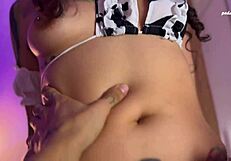 i rub my stepsister's pussy then accidentally fuck her tight hole