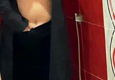 sexy arabic hijab secretary pounded in office toilet by boss's big cock