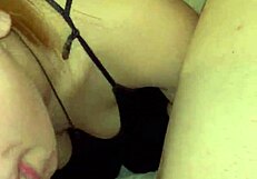 SLOPPY FACEFUCK leaves BLONDE TEEN GAGGING on DADDY CUMSHOT