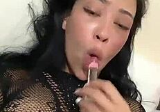 man this latina teen whore's tongue piercing feels insane on my cock as she sucks deep