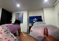 Friend Caught Sucking Stepbro's Dick So I Pound Her Boyfriend's Cock Hard