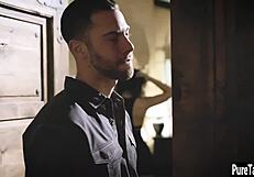 Naughty Brunette Teen 18+ Takes Rough Pussy Pounding From Dirty Stud!